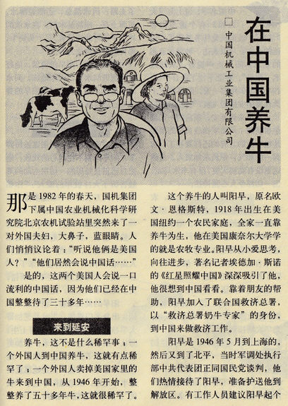 在中国养牛